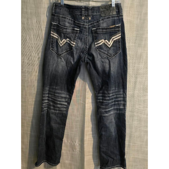 Men's Salvage Jeans 31x32 Dark Wash Blue‎ - Picture 5 of 7
